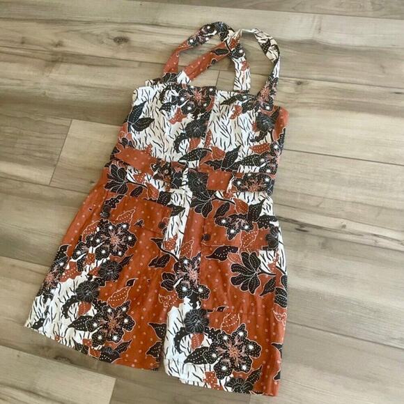 HOUSE OF HARLOW 1960 SHORTS BELTED ROMPER Sz 6 BOHO CHIC AESTHETIC TRENDY BEACHY - Picture 10 of 16